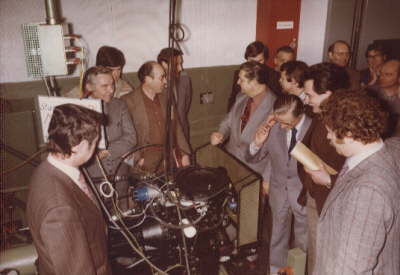 Aufnahmen 15. M�rz 1978. Start der NEUEN MOTOR GENERATION auf einem Motorpr�fstand in K�ln-Merkenich.
