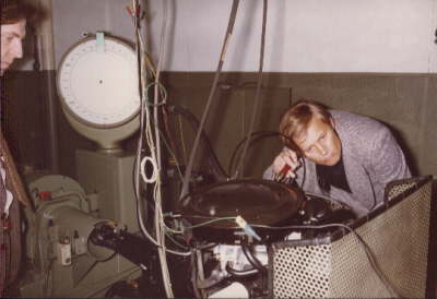 Aufnahmen 15. M�rz 1978. Start der NEUEN MOTOR GENERATION auf einem Motorpr�fstand in K�ln-Merkenich